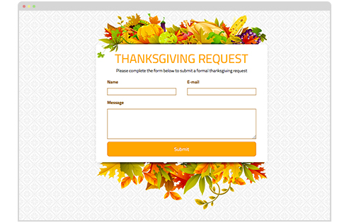 Visual: Thanksgiving Request