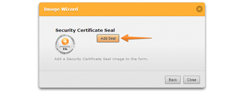 Visual: How to add a Security Certificate Seal to your form