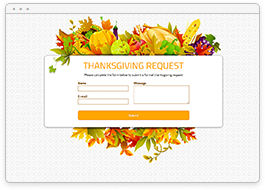 Thanksgiving Request Form