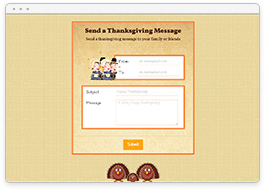 Thanksgiving Message Form