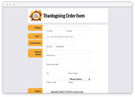Thanksgiving Order Form