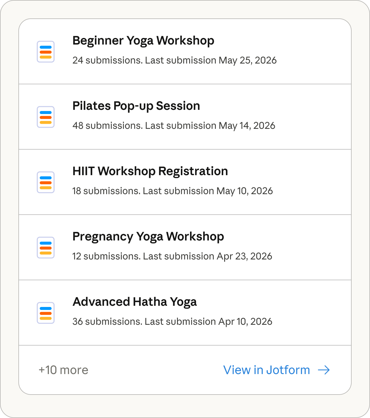 Jotform screenshot