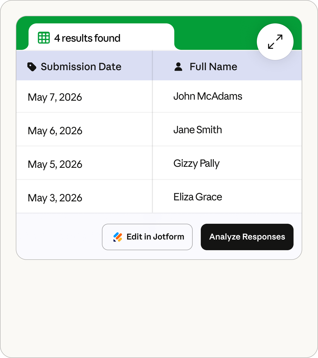 Jotform screenshot