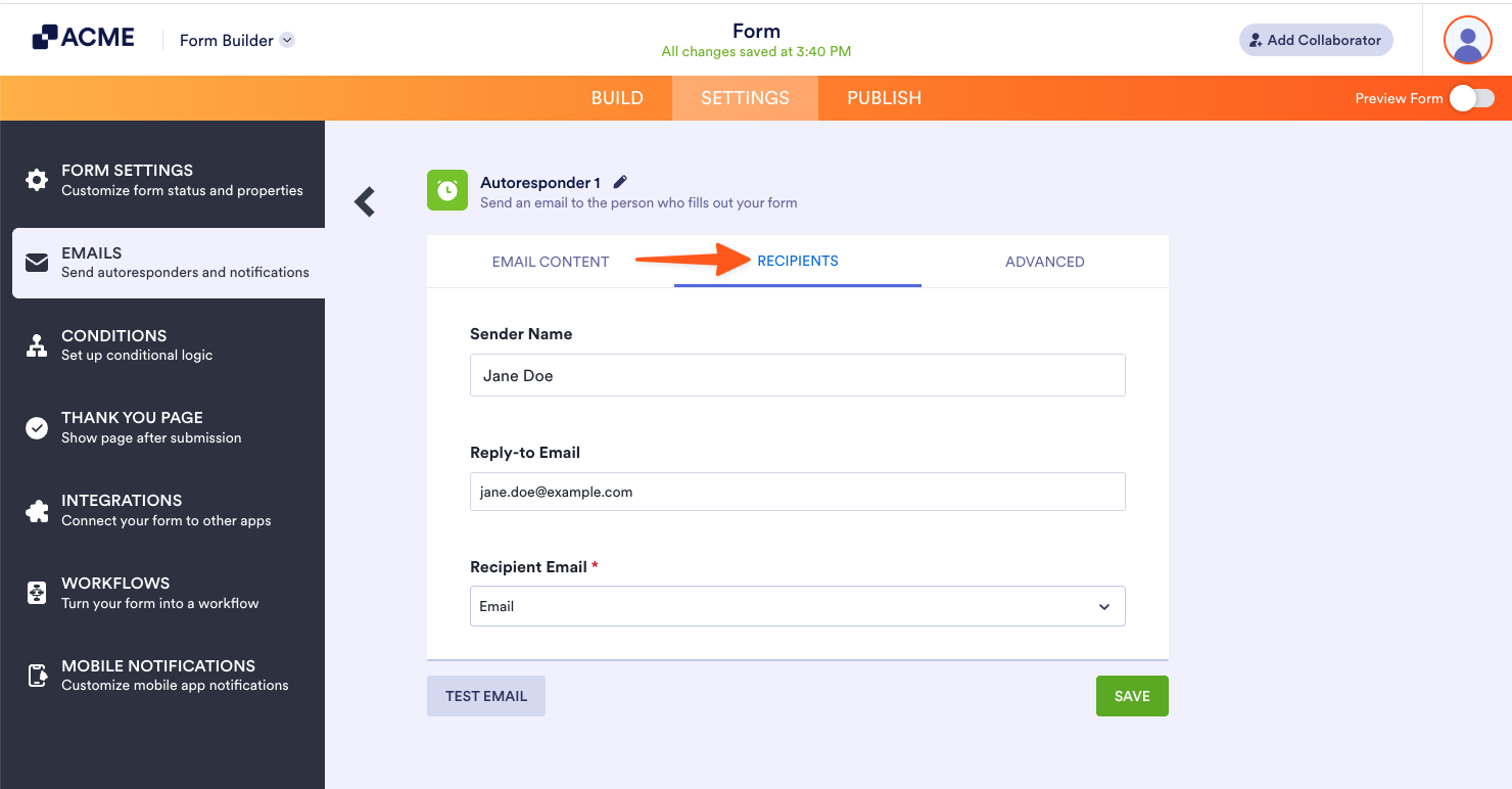 Setting up an Autoresponder Email Image-4
