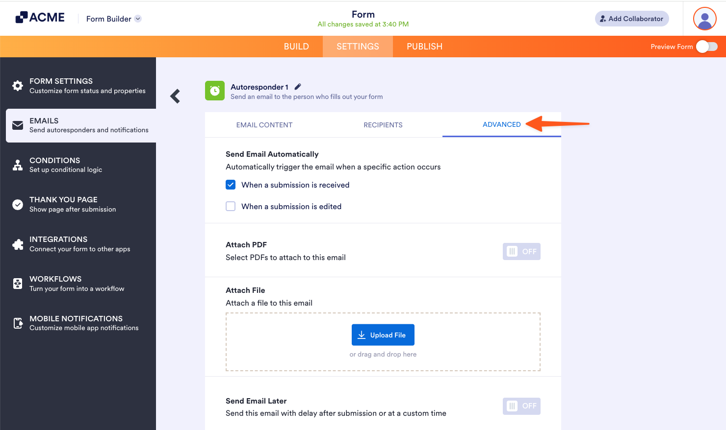 Setting up an Autoresponder Email Image-5