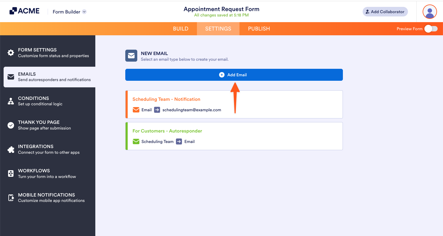 Explanation of Email Notification and Autoresponder Settings Image-2