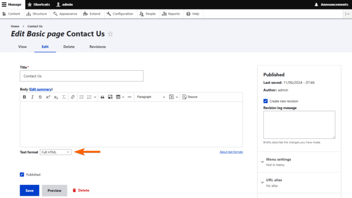 Adding Your Form to Drupal