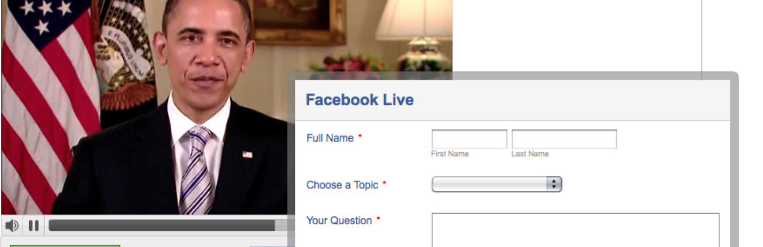 Ask President Obama on Facebook Live Townhall