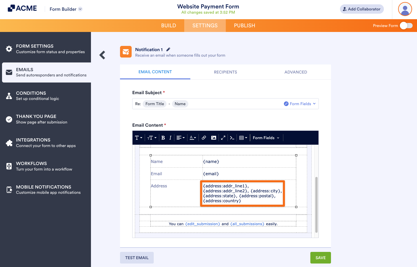 How to Strip Headers from Address Field in Email Alerts Image-6
