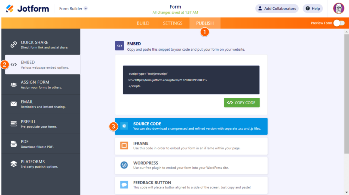 How to Get the Full Source Code of Your Form