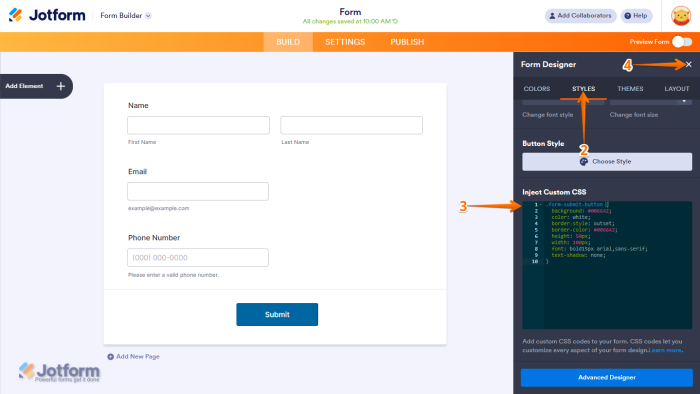 How to Customize the Submit Button With CSS