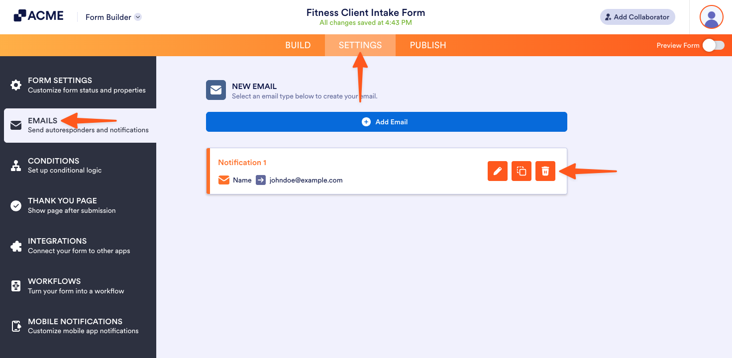 How to Delete Notifications/Autoresponder Image-1