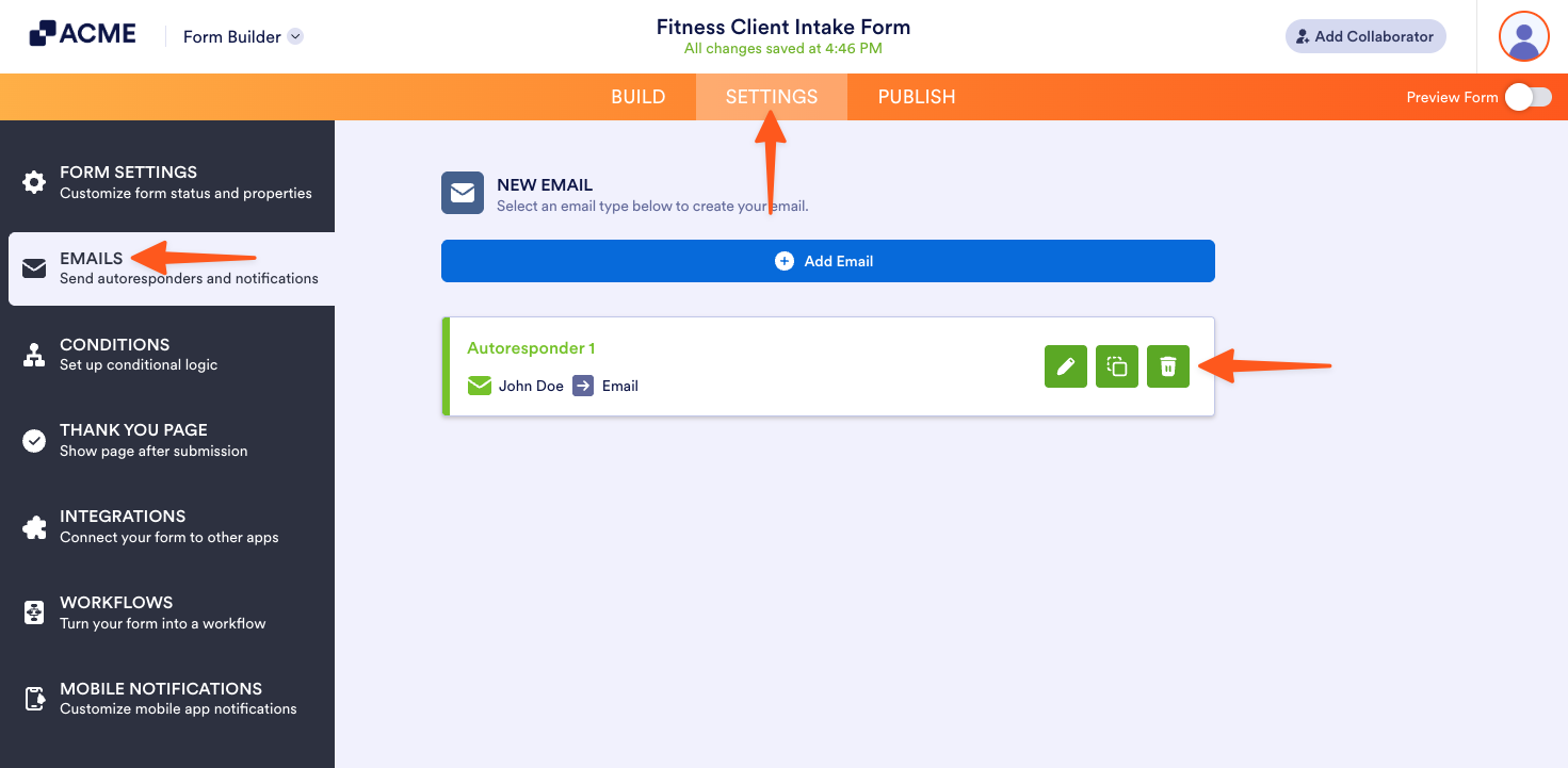 How to Delete Notifications/Autoresponder Image-2