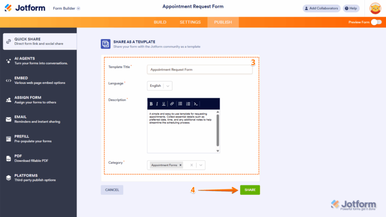 How to Share Your Form in the Form Templates Gallery