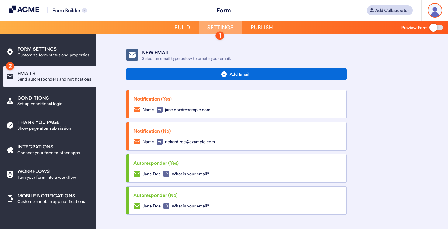 How to Send an Email Based on a User's Answer Image-2