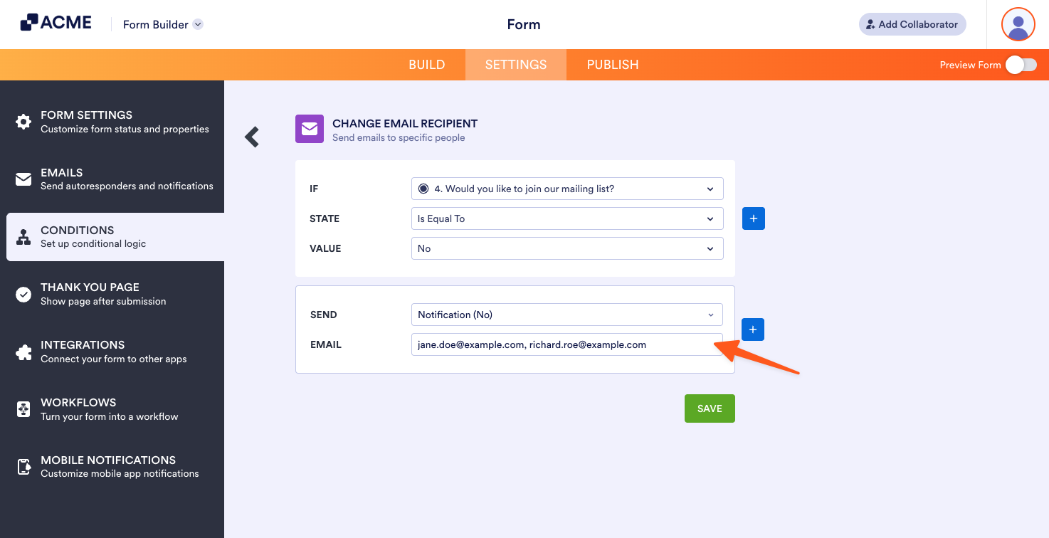How to Send an Email Based on a User's Answer Image-5