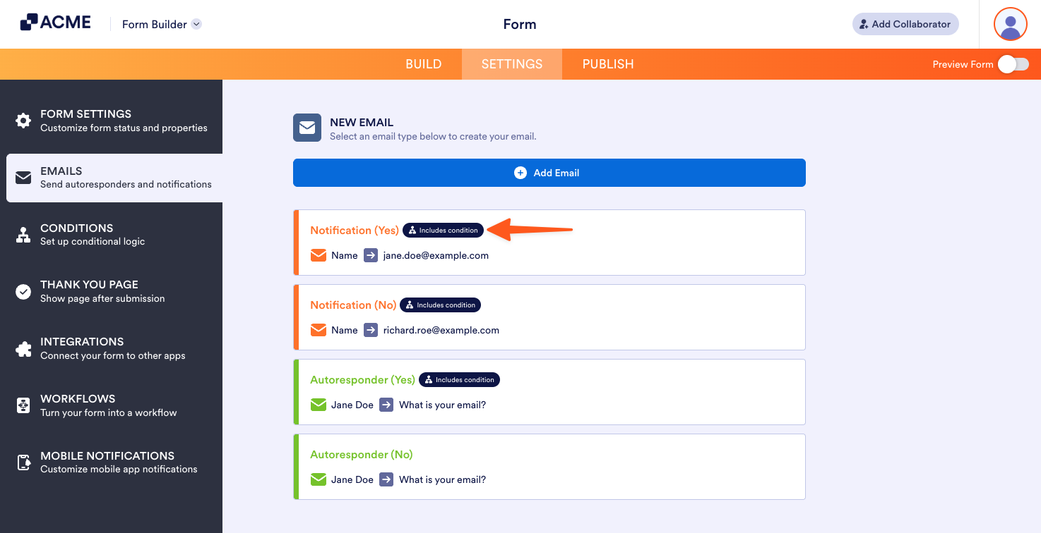 How to Send an Email Based on a User's Answer Image-6