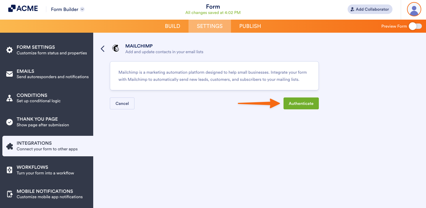 How to Integrate with Mailchimp Image-3