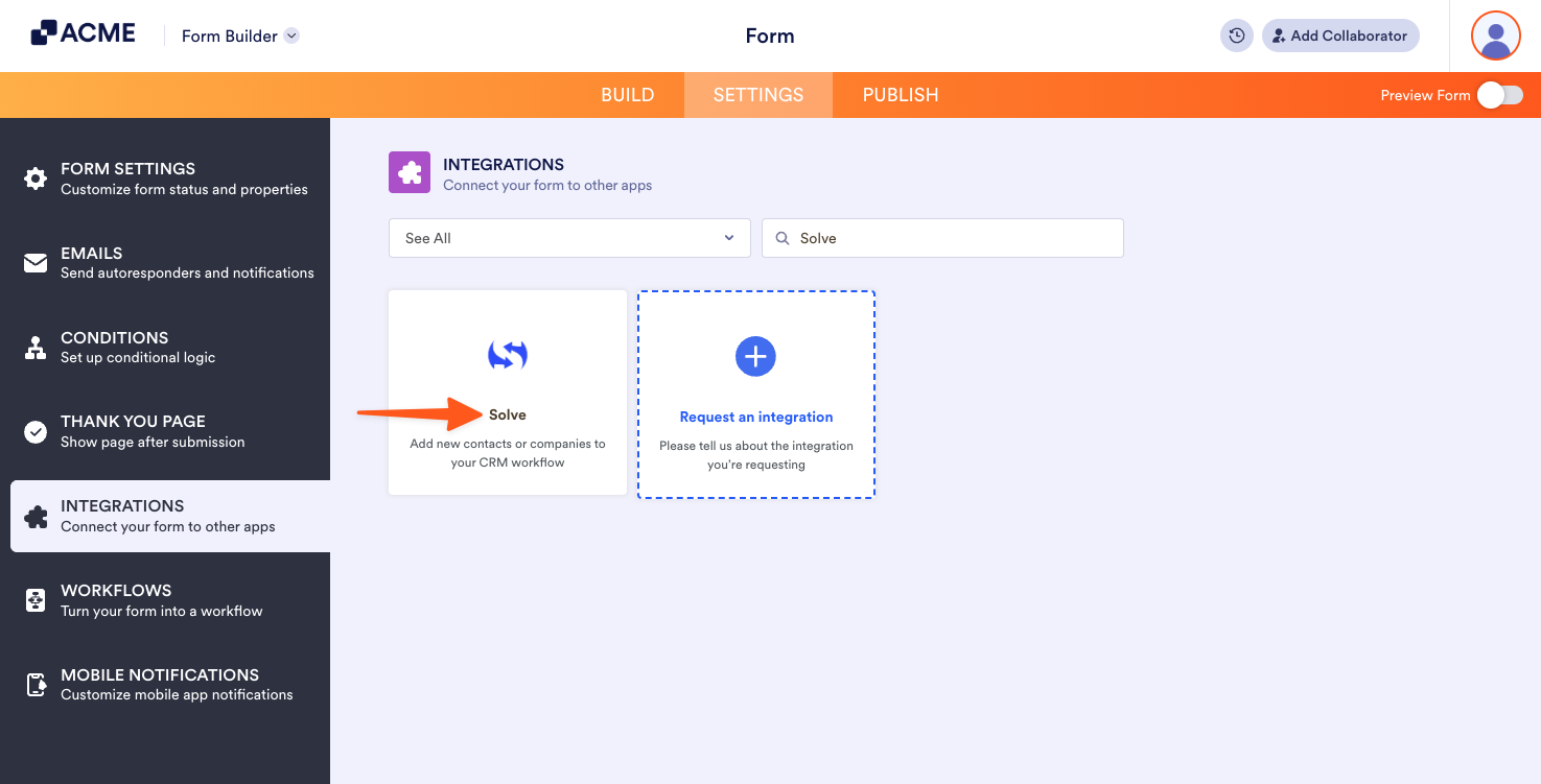 How to Integrate Your Form with Solve Image-3