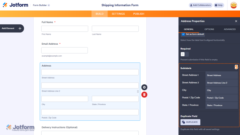 How to Add and Set Up the Address Element on Your Form