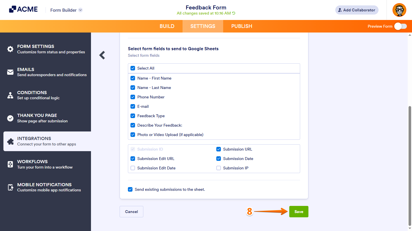 How to Integrate Forms With Google Sheets Image-5