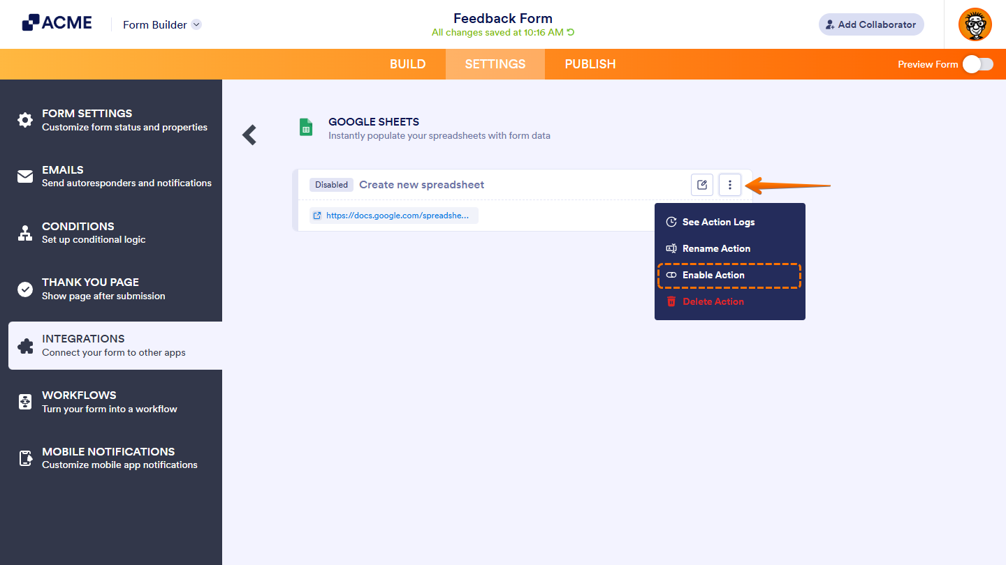 How to Integrate Forms With Google Sheets Image-11