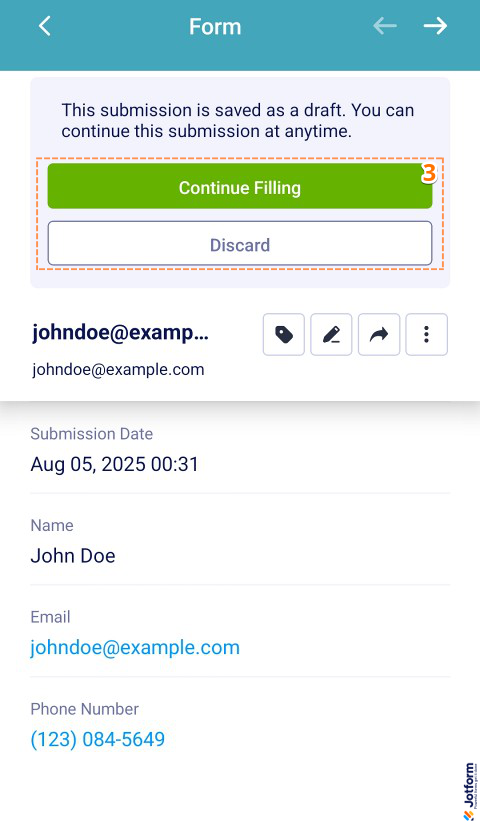 How to Enable Save and Continue Later on Forms Image-7