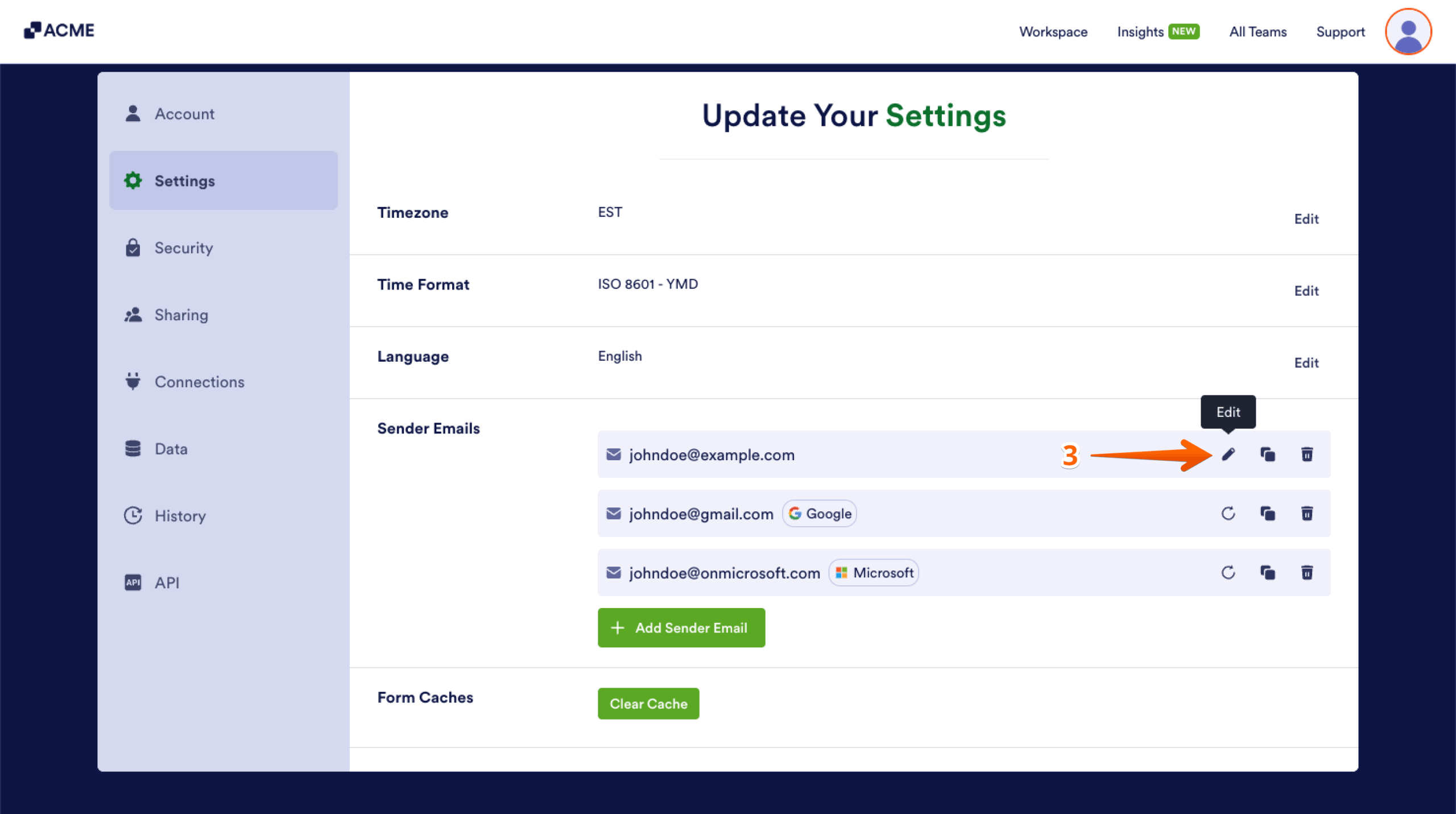 How to Edit or Delete Sender Emails on SMTP Settings Image-2