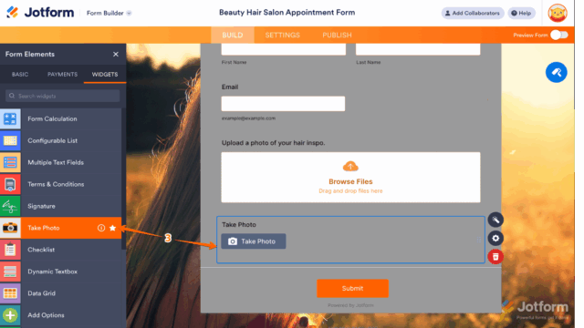 How to Add a Widget to Your Form