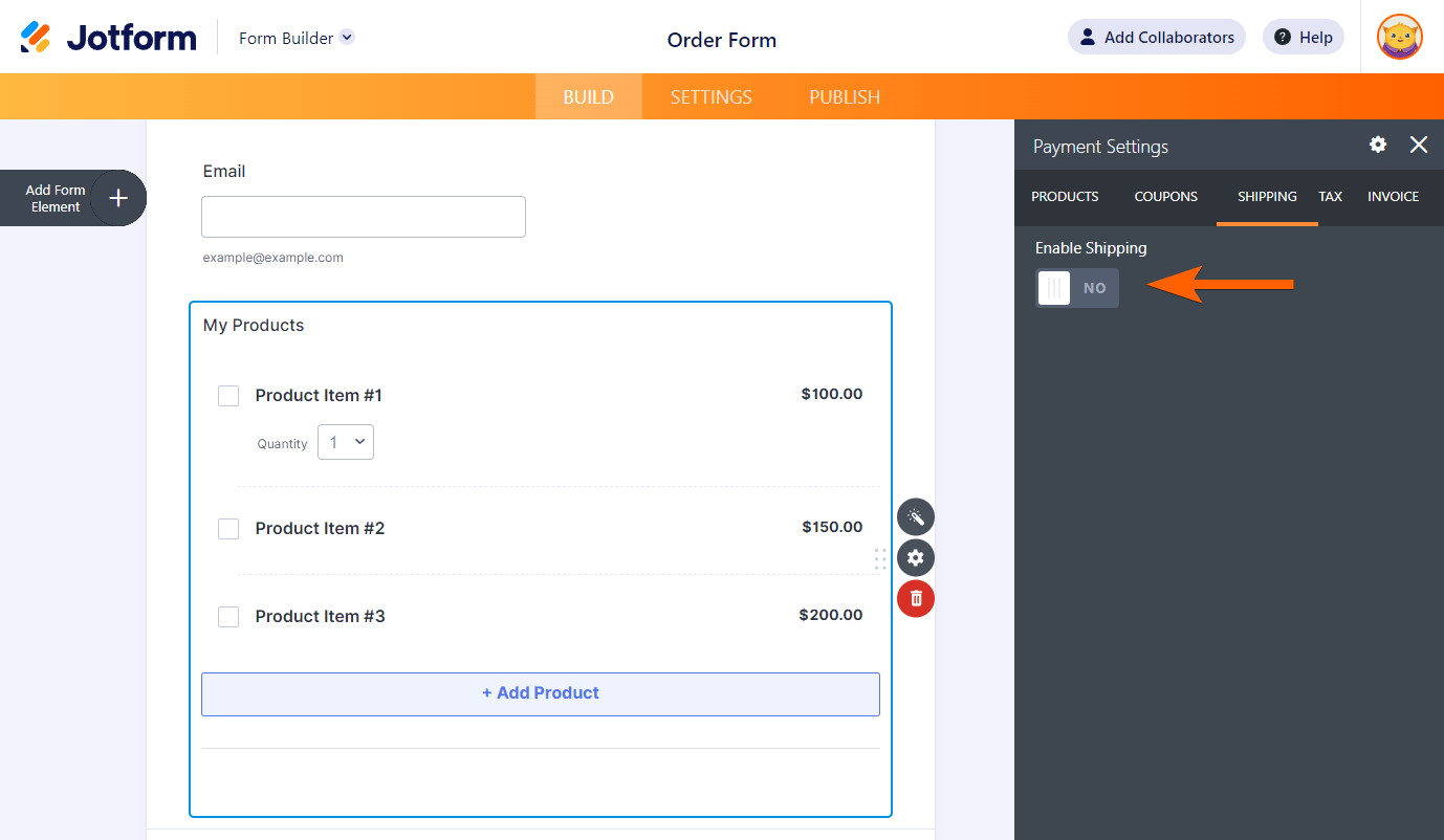 jotform payment shipping Screenshot 10