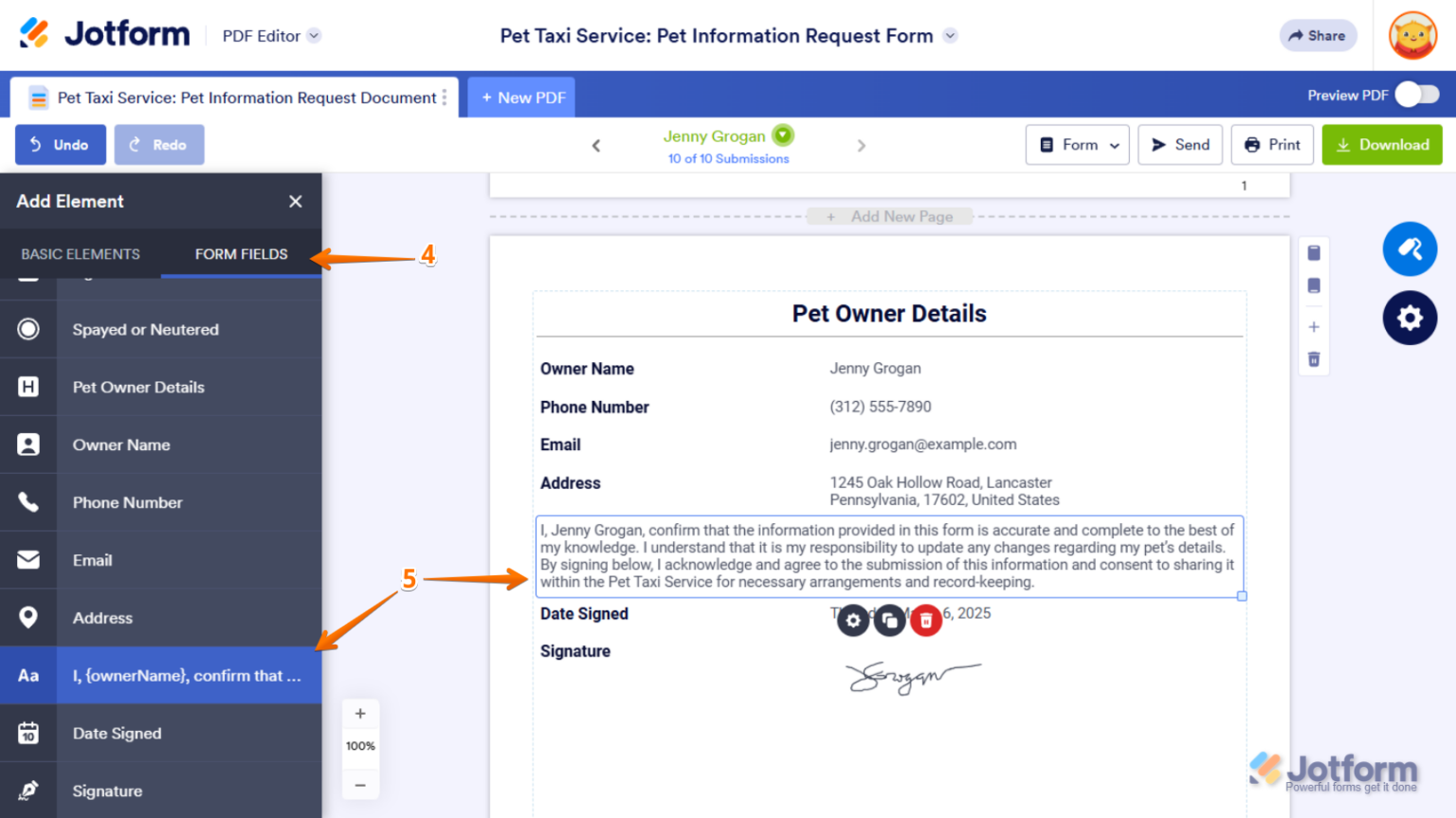 Pdf Statement Header Example How to Show Headings and Texts in PDF Documents