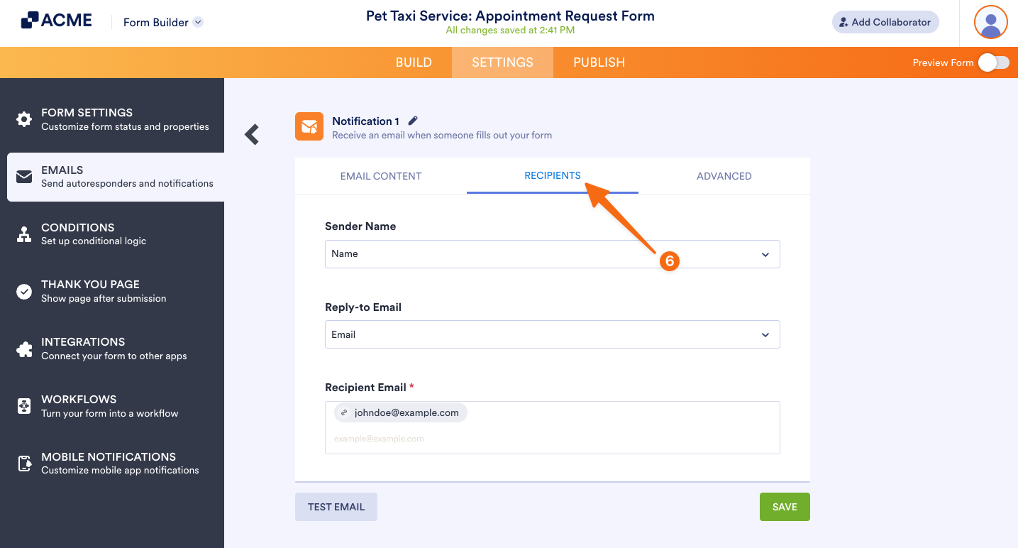 How to Properly Add, Change, and Test a New Email Recipient Address Image-5