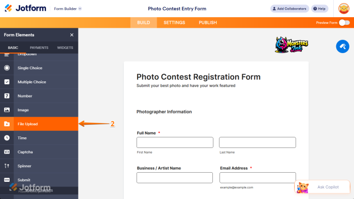 Upload And Fill In How to Add and Set up the File Upload Element on Your Form
