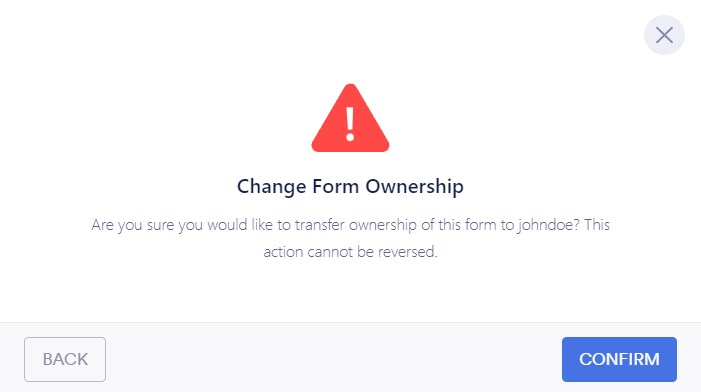 change form ownership warning message Screenshot 10