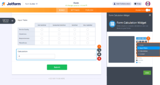 Performing Calculations With Input Table