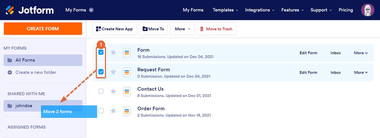 my forms move to share with me Screenshot 10