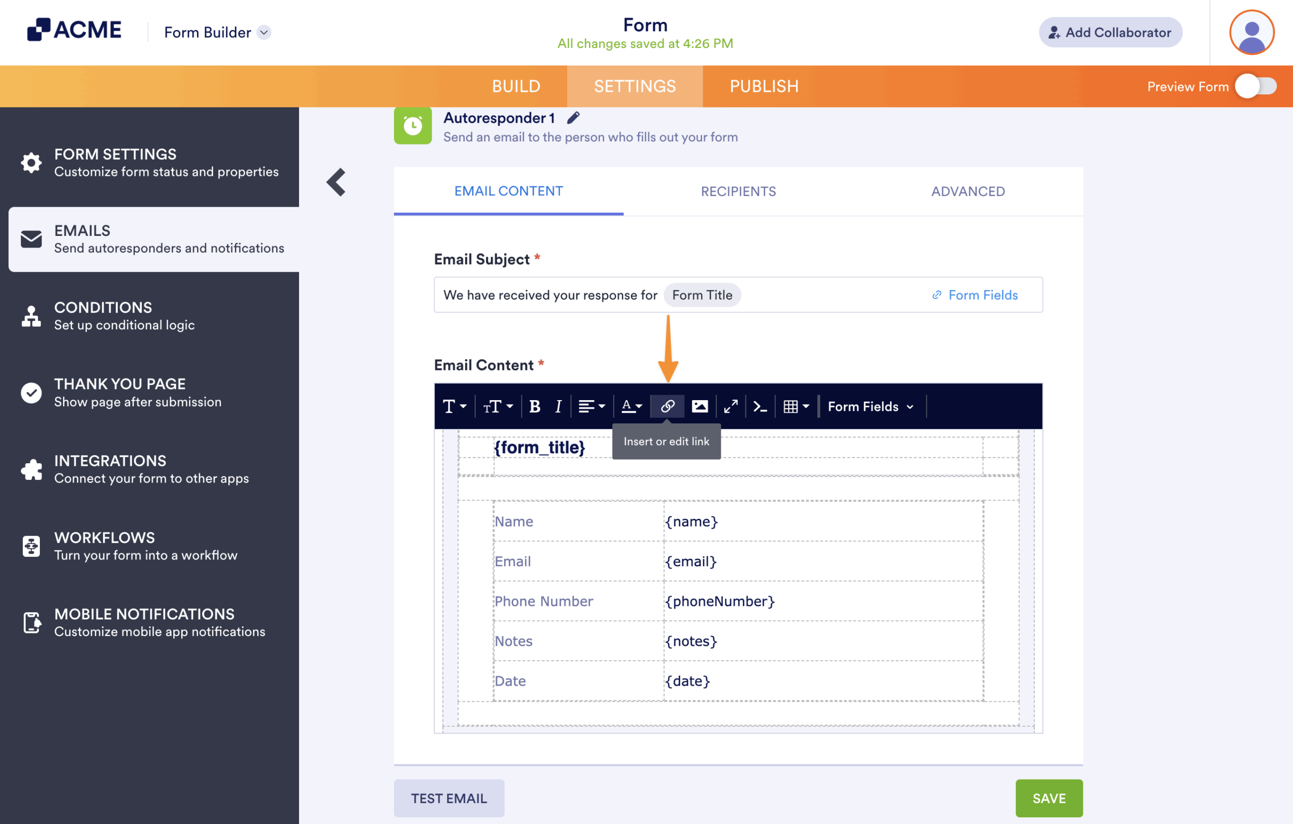 How to Change the Text of the Edit Link in Your Email Alerts Image-2