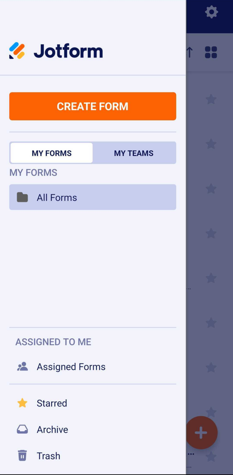 Cómo ver tus formularios y datos de envío en la app Jotform Mobile Forms