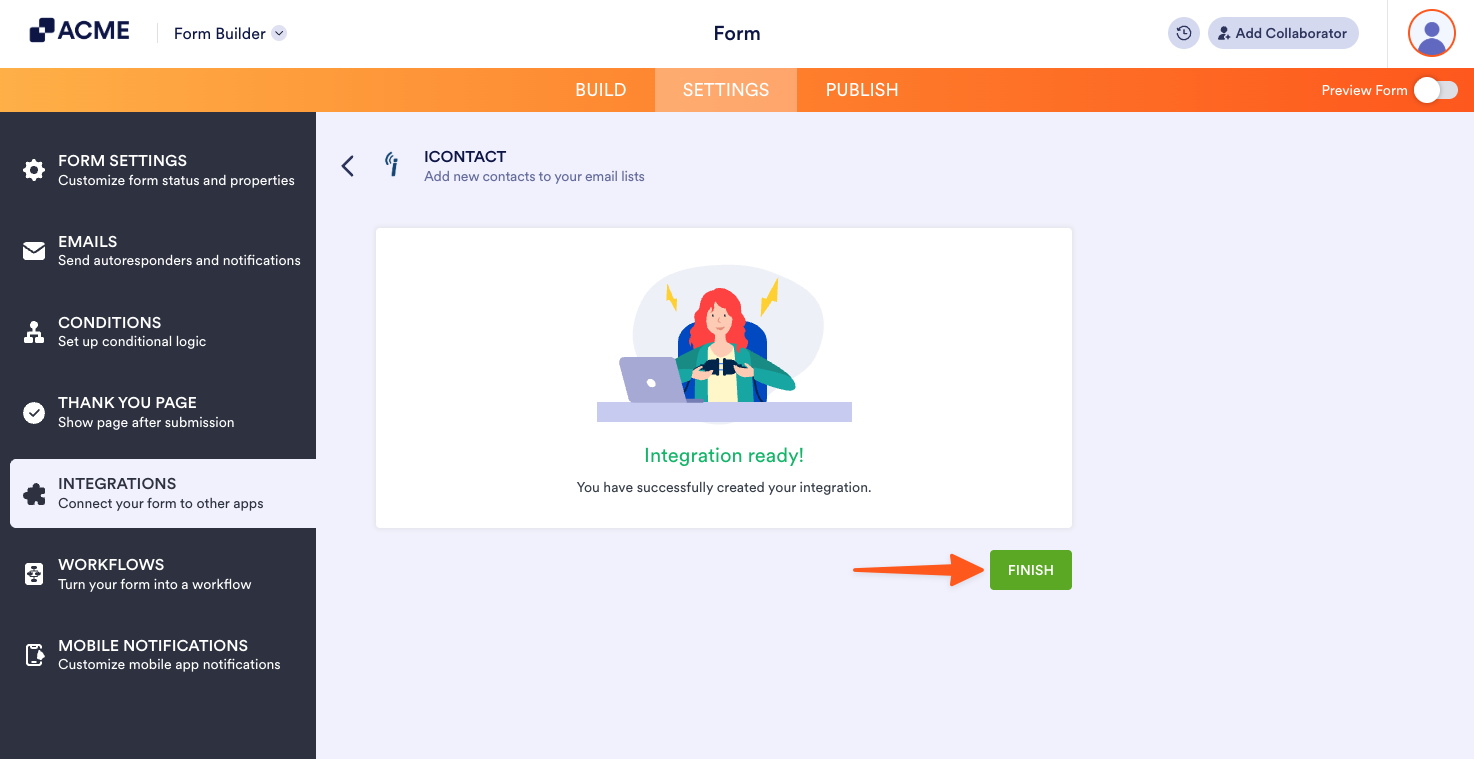 How to Integrate Form with iContact Image-4