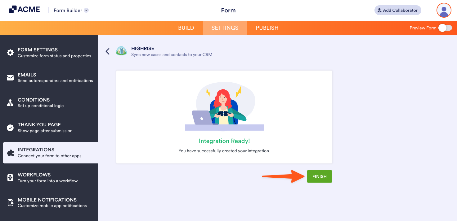 How to Setup the Highrise Integration Image-4