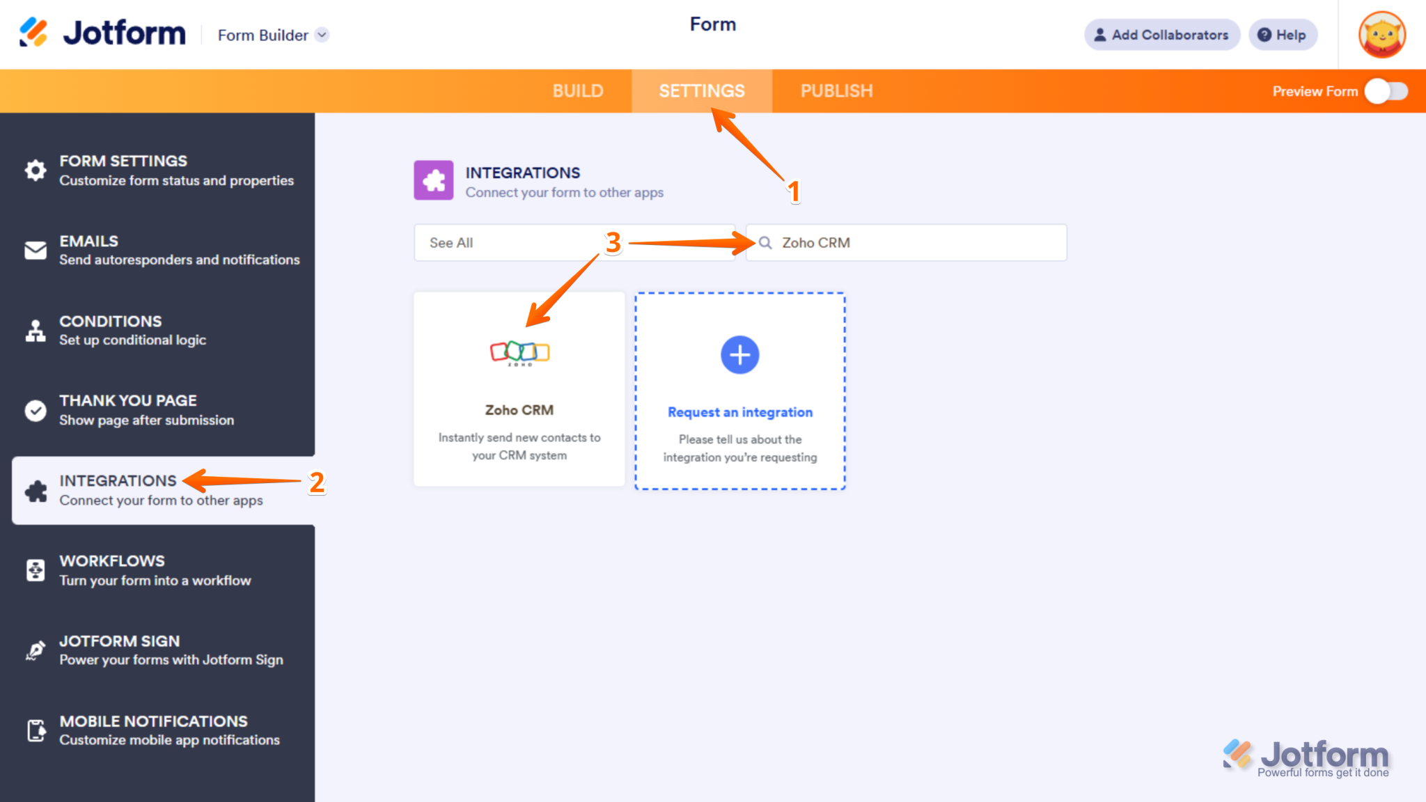 How to Integrate Jotform with Zoho CRM