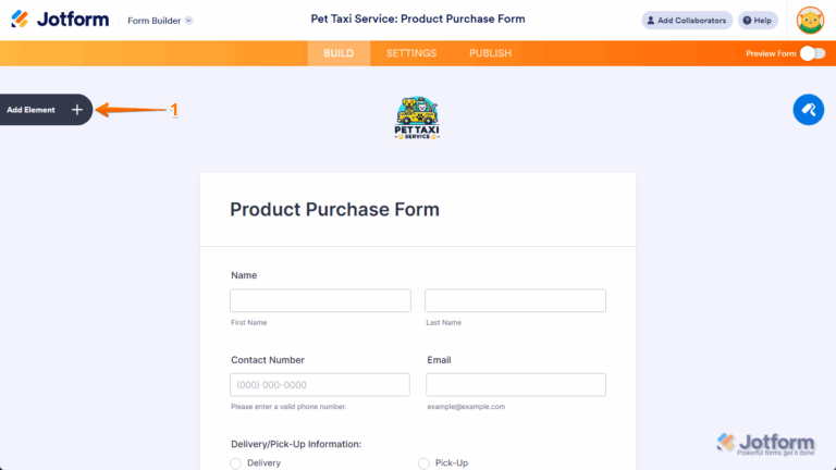 How to Create a Payment Form with a Purchase Order