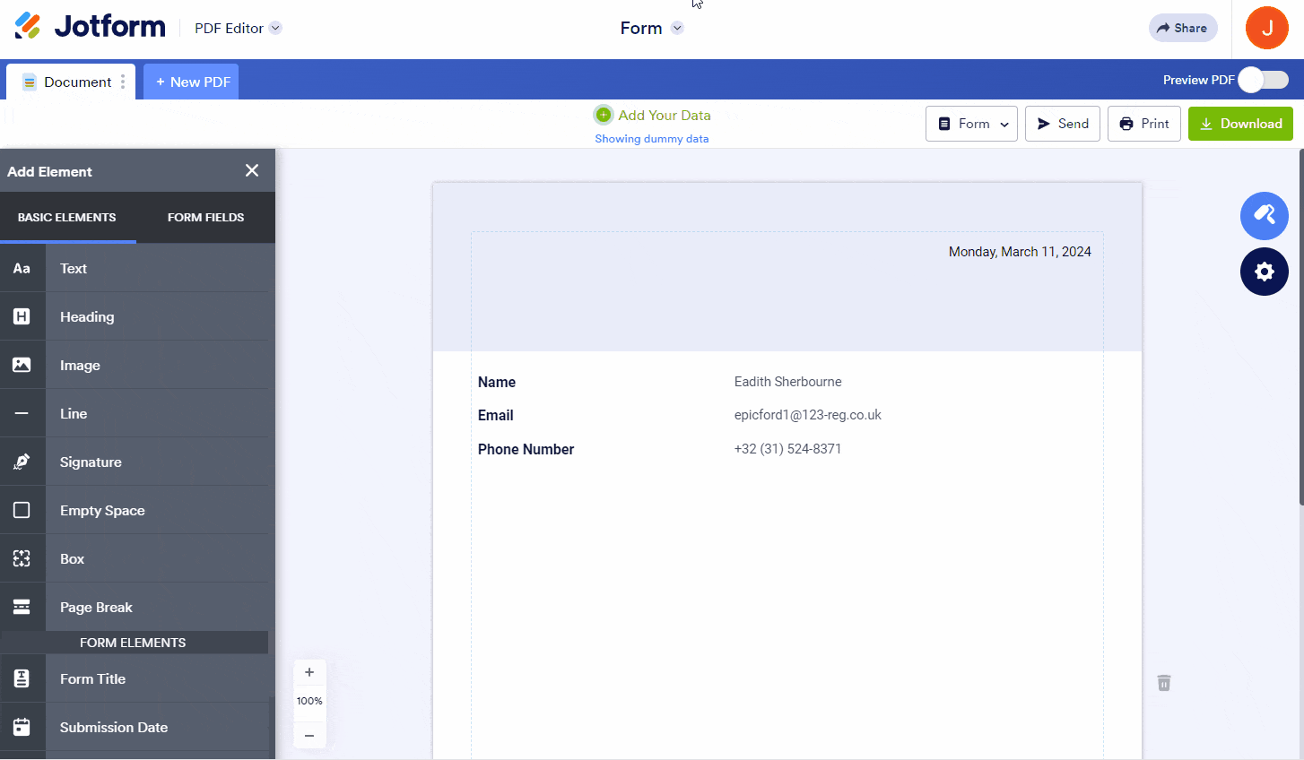 How to Include a Link on the PDF Copy of Submissions