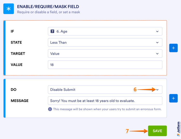 How to Disable the Submit Button Using Conditional Logic in Card Form