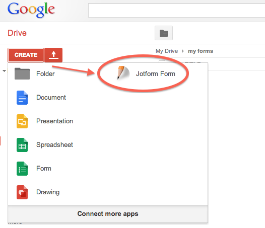 link jotform to google sheets