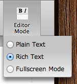 New Editor Options for Text Area Fields