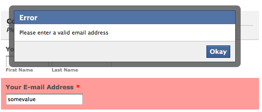 Facebook Forms: Now Supporting Form Validations