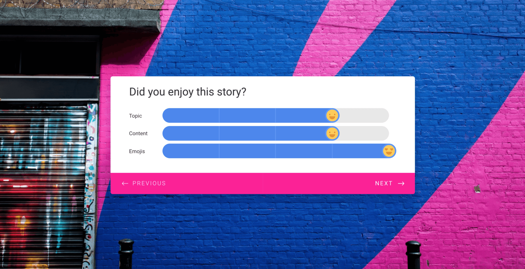 Beyond Likert scales: how we made boring form-filling more fun