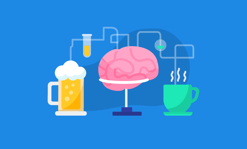 Les effets de la caféine et de l’alcool sur votre cerveau