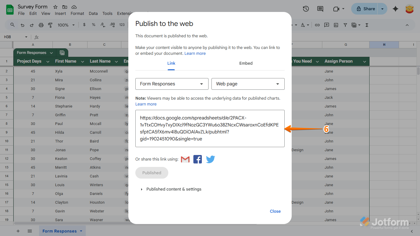How to Embed Spreadsheet in Your Form Image-3